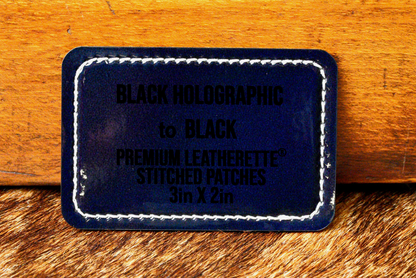 Stitched Premium Leatherette® Patches - 2"x3" Rectangle - #LoneStar Adhesive#