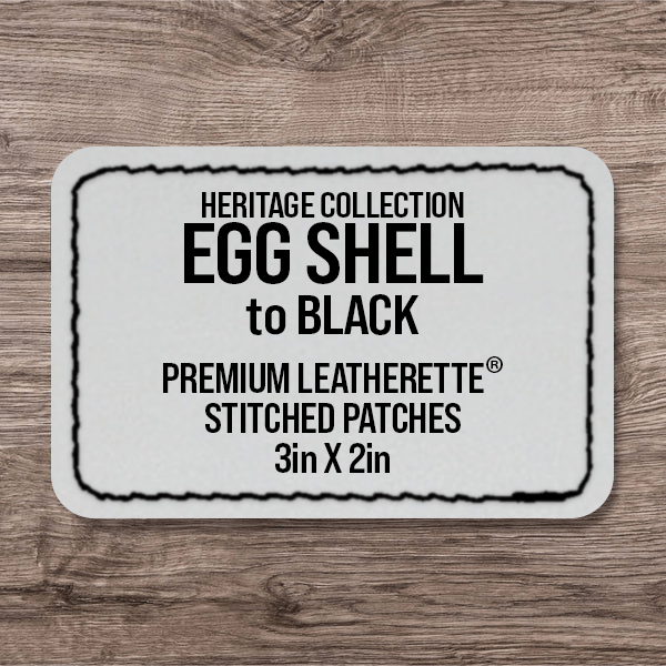 Stitched Premium Leatherette® Patches - 2"x3" Rectangle - LoneStar Adhesive