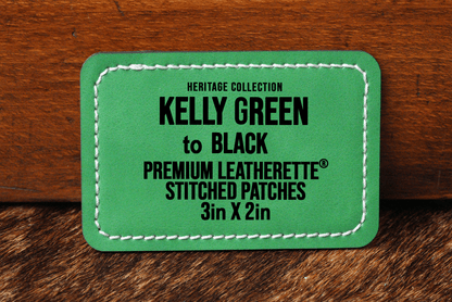 Stitched Premium Leatherette® Patches - 2"x3" Rectangle - #LoneStar Adhesive#
