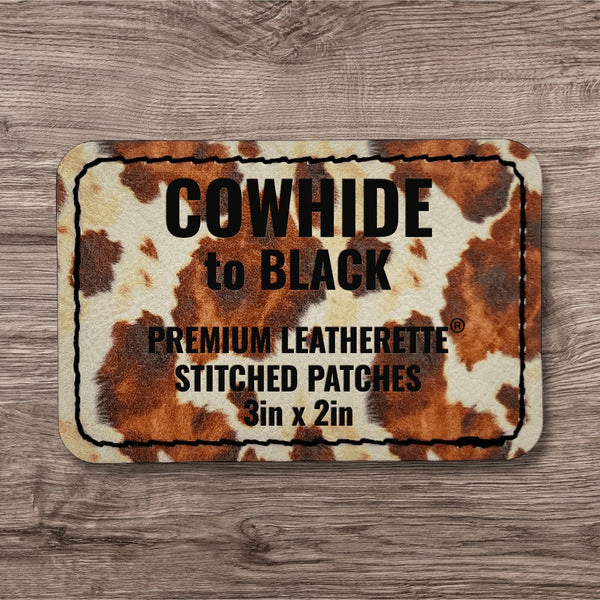 Stitched Premium Leatherette® Patches - 2"x3" Rectangle - LoneStar Adhesive