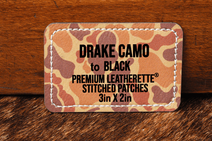 Stitched Premium Leatherette® Patches - 2"x3" Rectangle - #LoneStar Adhesive#