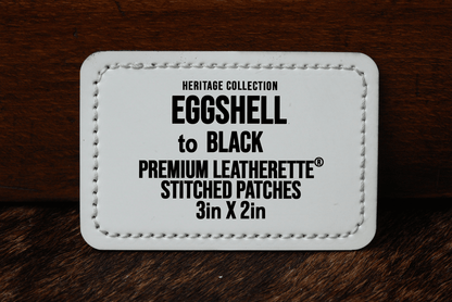 Stitched Premium Leatherette® Patches - 2"x3" Rectangle - #LoneStar Adhesive#