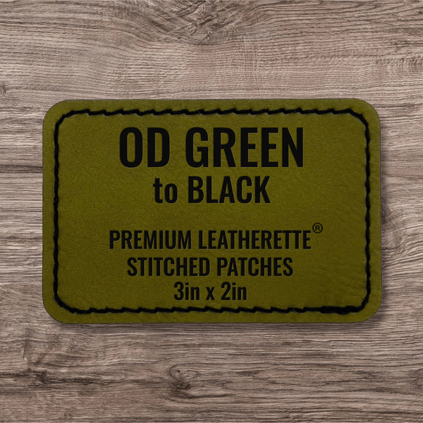 Stitched Premium Leatherette® Patches - 2"x3" Rectangle - LoneStar Adhesive
