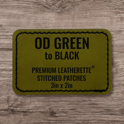 Stitched Premium Leatherette® Patches - 2"x3" Rectangle - LoneStar Adhesive