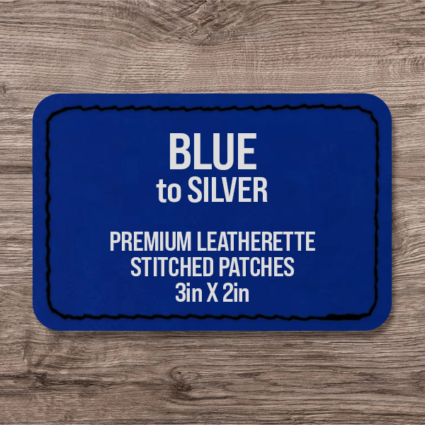 Stitched Premium Leatherette® Patches - 2"x3" Rectangle - LoneStar Adhesive