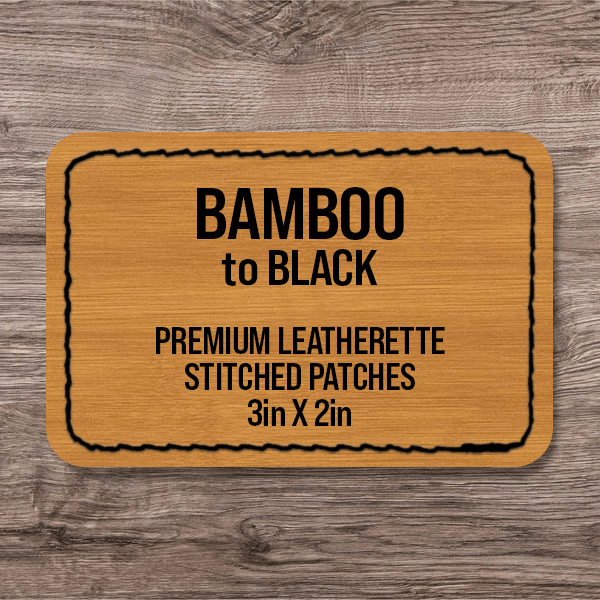 Stitched Premium Leatherette® Patches - 2"x3" Rectangle - LoneStar Adhesive