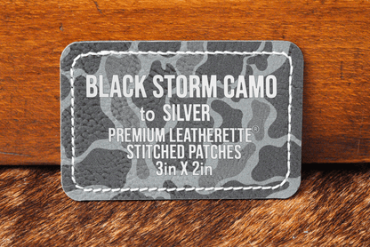 Stitched Premium Leatherette® Patches - 2"x3" Rectangle - #LoneStar Adhesive#