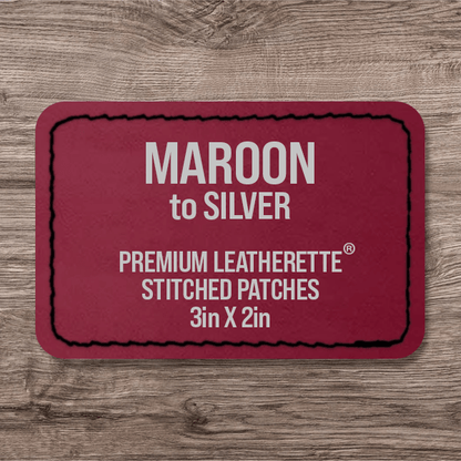 Stitched Premium Leatherette® Patches - 2"x3" Rectangle - LoneStar Adhesive
