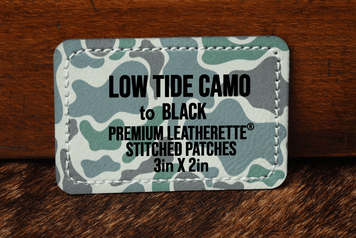 Stitched Premium Leatherette® Patches - 2"x3" Rectangle - #LoneStar Adhesive#