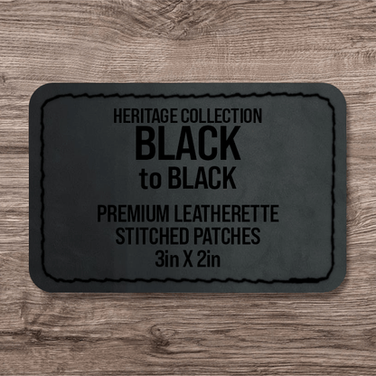 Stitched Premium Leatherette® Patches - 2"x3" Rectangle - LoneStar Adhesive