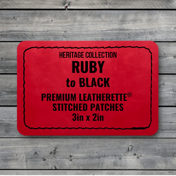 Stitched Premium Leatherette® Patches - 2"x3" Rectangle - LoneStar Adhesive