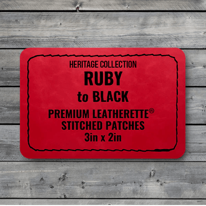 Stitched Premium Leatherette® Patches - 2"x3" Rectangle - LoneStar Adhesive