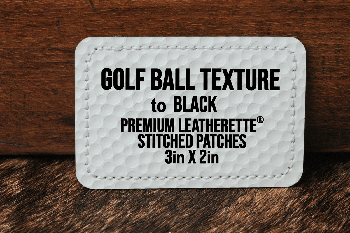 Stitched Premium Leatherette® Patches - 2"x3" Rectangle - #LoneStar Adhesive#