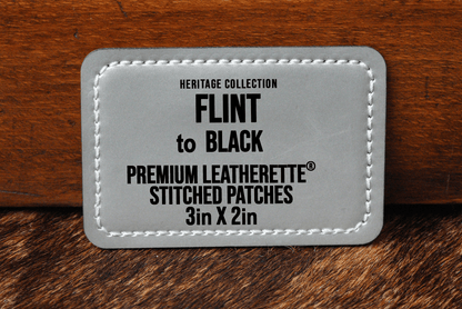 Stitched Premium Leatherette® Patches - 2"x3" Rectangle - #LoneStar Adhesive#