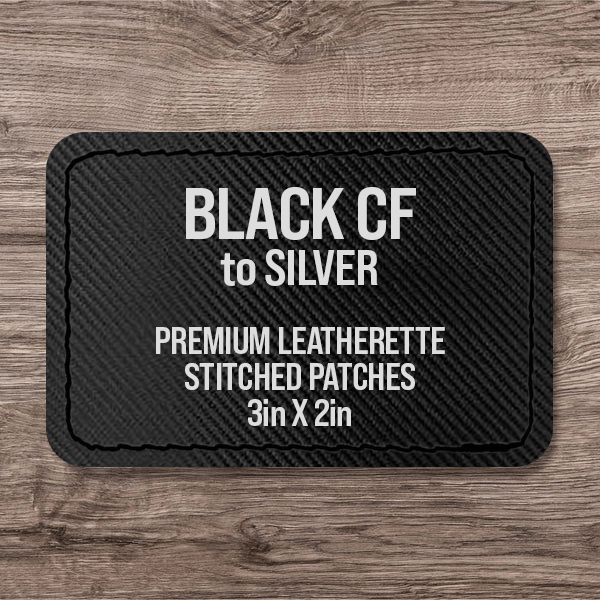 Stitched Premium Leatherette® Patches - 2"x3" Rectangle - LoneStar Adhesive