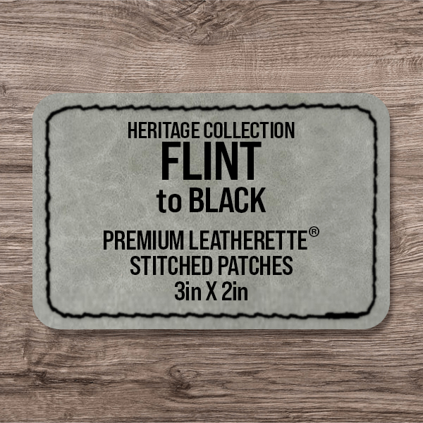 Stitched Premium Leatherette® Patches - 2"x3" Rectangle - LoneStar Adhesive