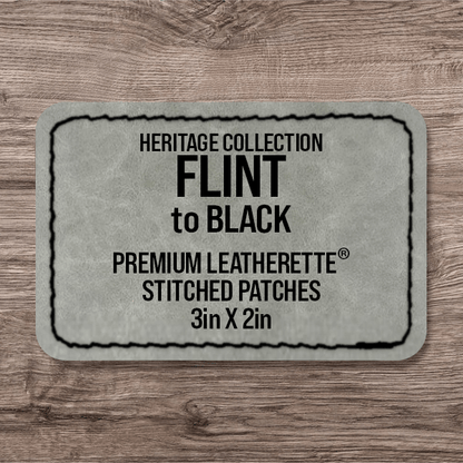 Stitched Premium Leatherette® Patches - 2"x3" Rectangle - LoneStar Adhesive