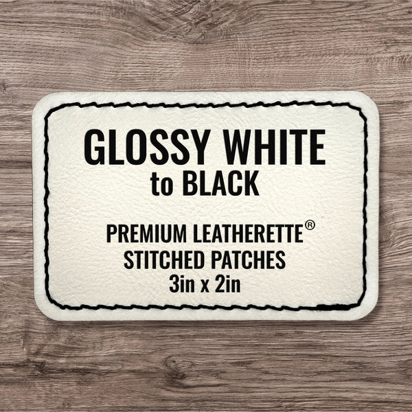 Stitched Premium Leatherette® Patches - 2"x3" Rectangle - LoneStar Adhesive