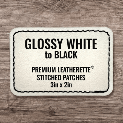 Stitched Premium Leatherette® Patches - 2"x3" Rectangle - LoneStar Adhesive