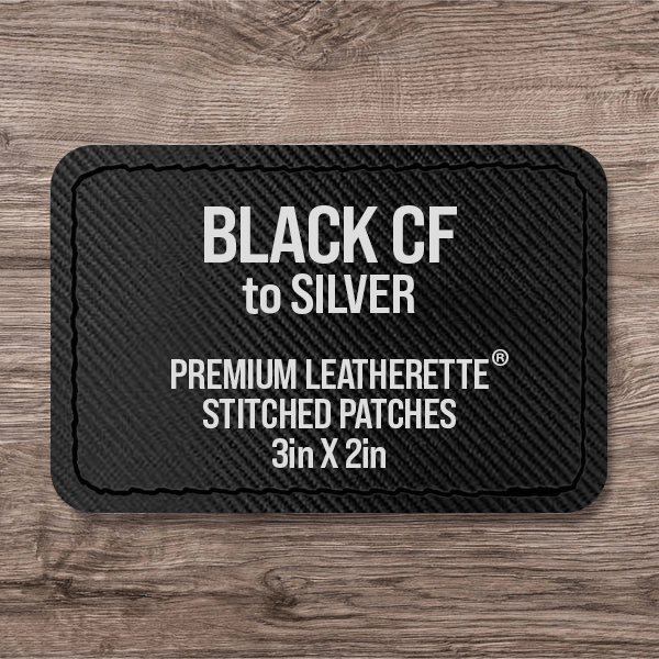 Stitched Premium Leatherette® Patches - 2"x3" Rectangle - LoneStar Adhesive