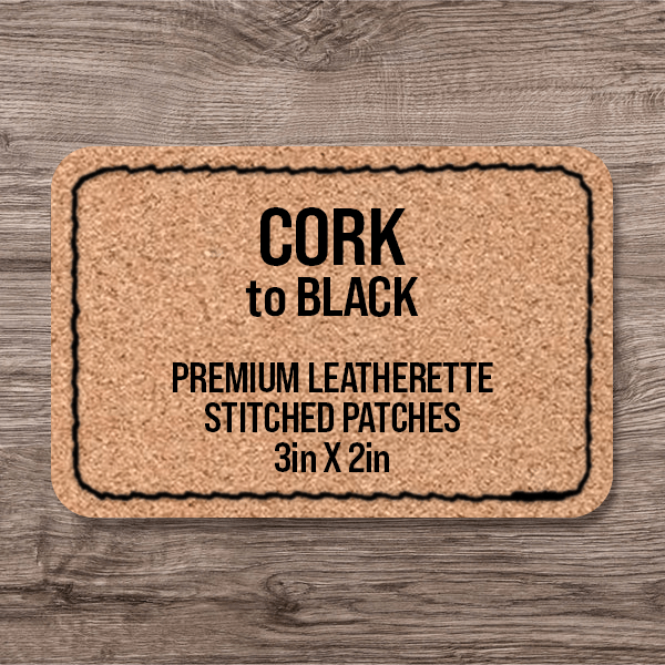 Stitched Premium Leatherette® Patches - 2"x3" Rectangle - LoneStar Adhesive
