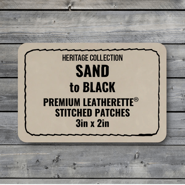 Stitched Premium Leatherette® Patches - 2"x3" Rectangle - LoneStar Adhesive