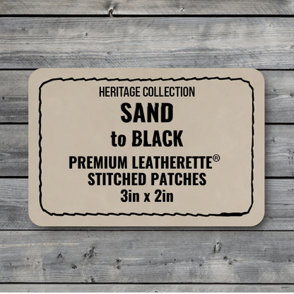 Stitched Premium Leatherette® Patches - 2"x3" Rectangle - LoneStar Adhesive