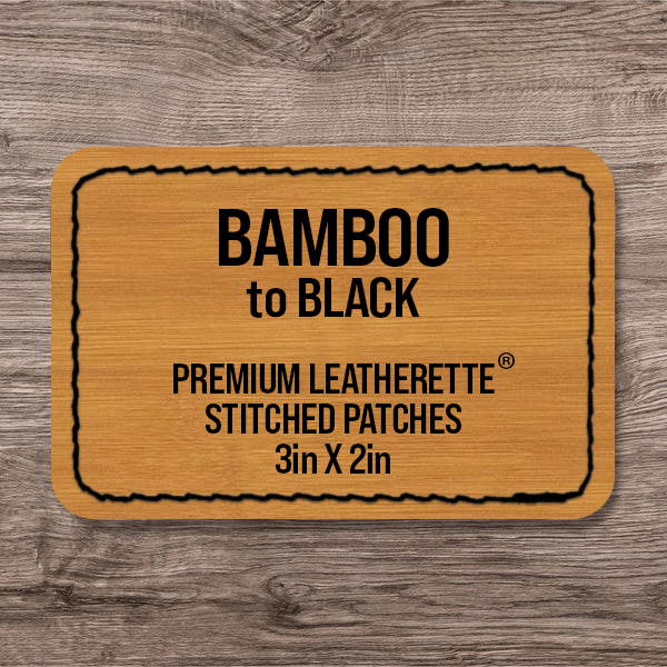Stitched Premium Leatherette® Patches - 2"x3" Rectangle - LoneStar Adhesive