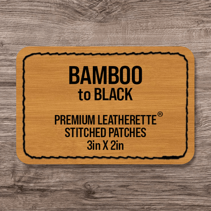 Stitched Premium Leatherette® Patches - 2"x3" Rectangle - LoneStar Adhesive