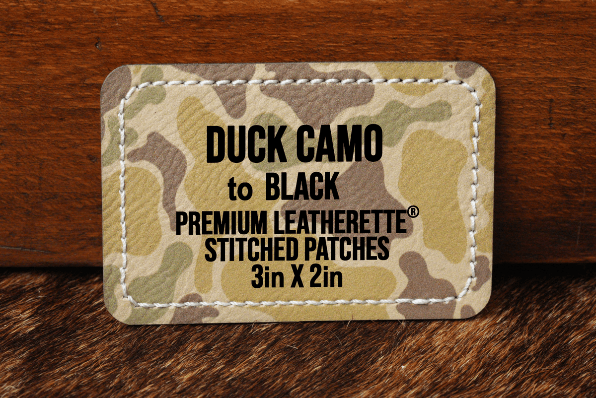 Stitched Premium Leatherette® Patches - 2"x3" Rectangle - #LoneStar Adhesive#