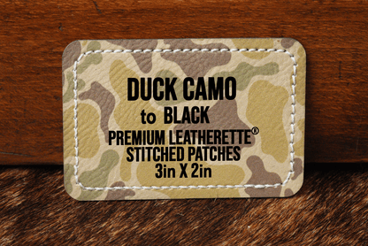 Stitched Premium Leatherette® Patches - 2"x3" Rectangle - #LoneStar Adhesive#
