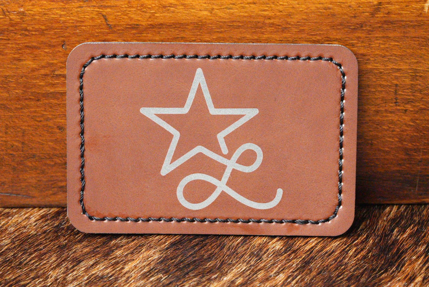 Stitched Premium Leatherette® Patches - 2"x3" Rectangle - LoneStar Adhesive