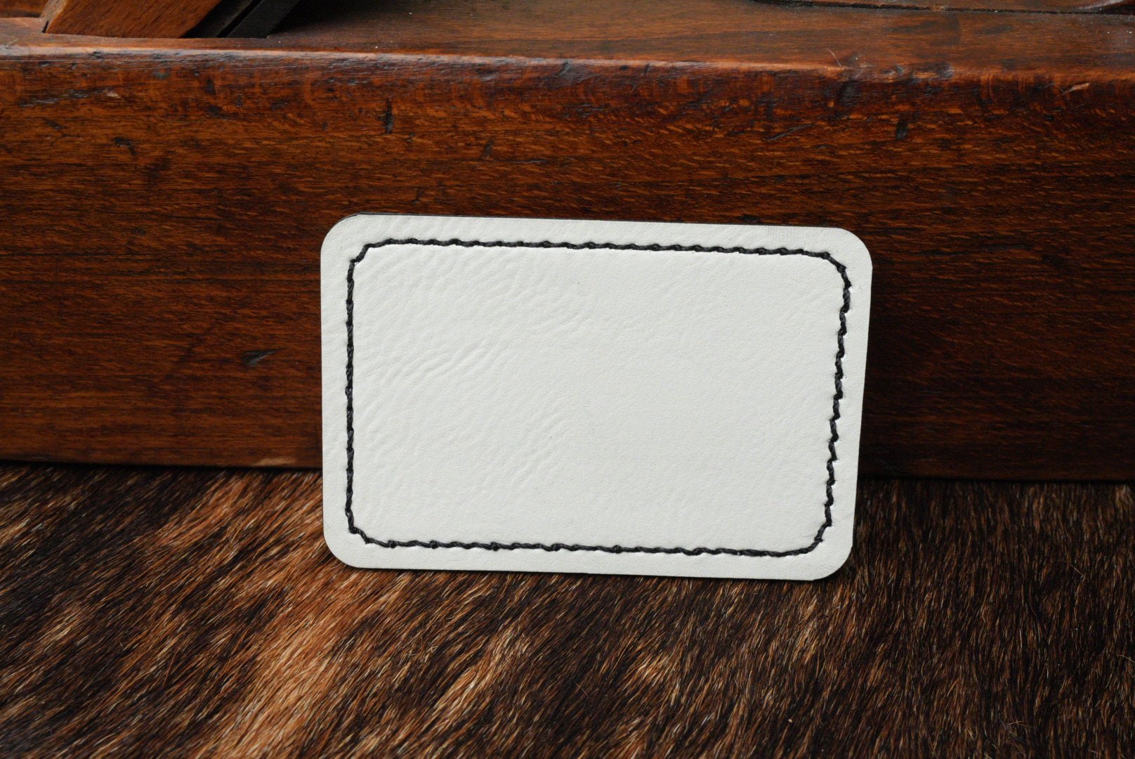 Stitched Premium Leatherette® Patches - 2"x3" Rectangle - LoneStar Adhesive