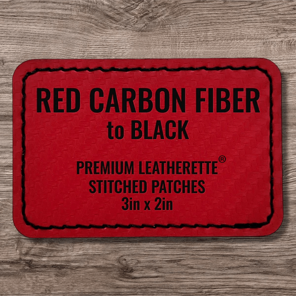 Stitched Premium Leatherette® Patches - 2"x3" Rectangle - LoneStar Adhesive
