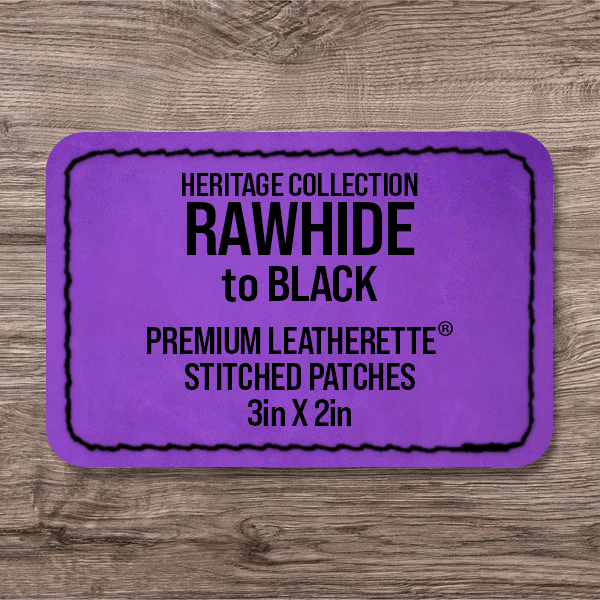 Stitched Premium Leatherette® Patches - 2"x3" Rectangle - LoneStar Adhesive