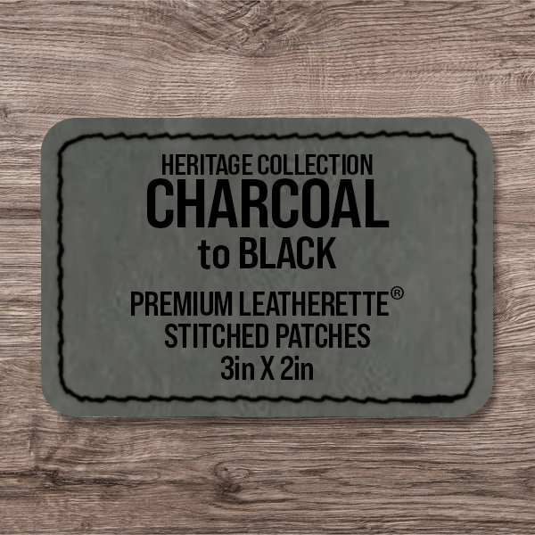 Stitched Premium Leatherette® Patches - 2"x3" Rectangle - LoneStar Adhesive