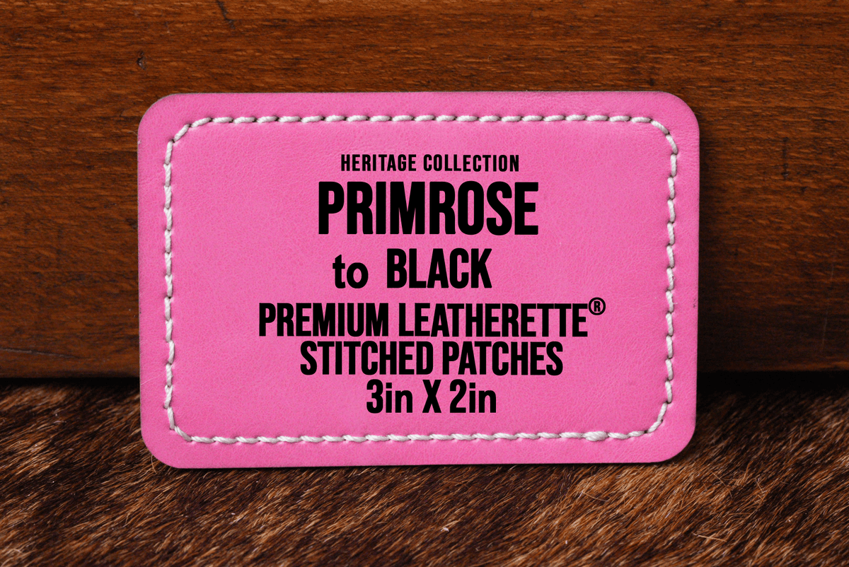 Stitched Premium Leatherette® Patches - 2"x3" Rectangle - #LoneStar Adhesive#