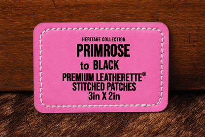Stitched Premium Leatherette® Patches - 2"x3" Rectangle - #LoneStar Adhesive#