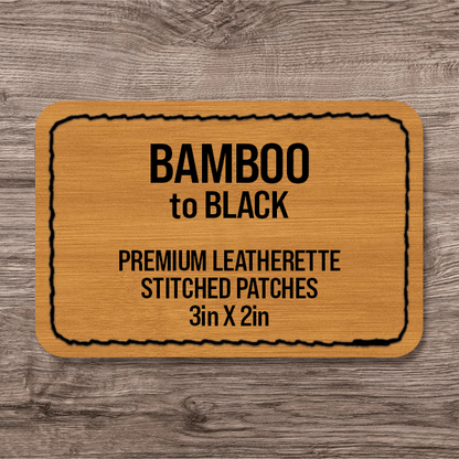 Stitched Premium Leatherette® Patches - 2"x3" Rectangle - LoneStar Adhesive