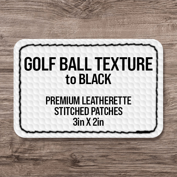 Stitched Premium Leatherette® Patches - 2"x3" Rectangle - LoneStar Adhesive