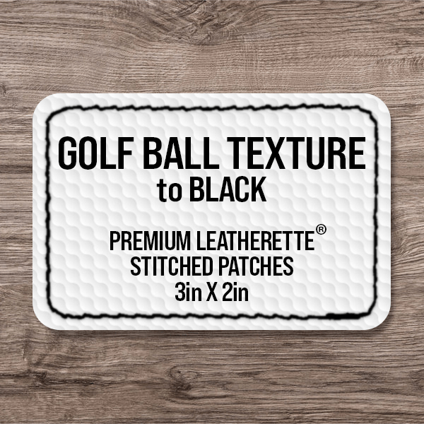 Stitched Premium Leatherette® Patches - 2"x3" Rectangle - LoneStar Adhesive
