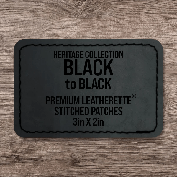 Stitched Premium Leatherette® Patches - 2"x3" Rectangle - LoneStar Adhesive