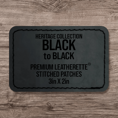 Stitched Premium Leatherette® Patches - 2"x3" Rectangle - LoneStar Adhesive