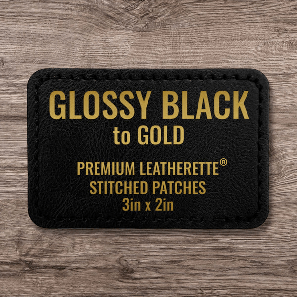 Stitched Premium Leatherette® Patches - 2"x3" Rectangle - LoneStar Adhesive
