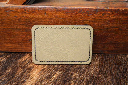 Stitched Premium Leatherette® Patches - 2"x3" Rectangle - LoneStar Adhesive