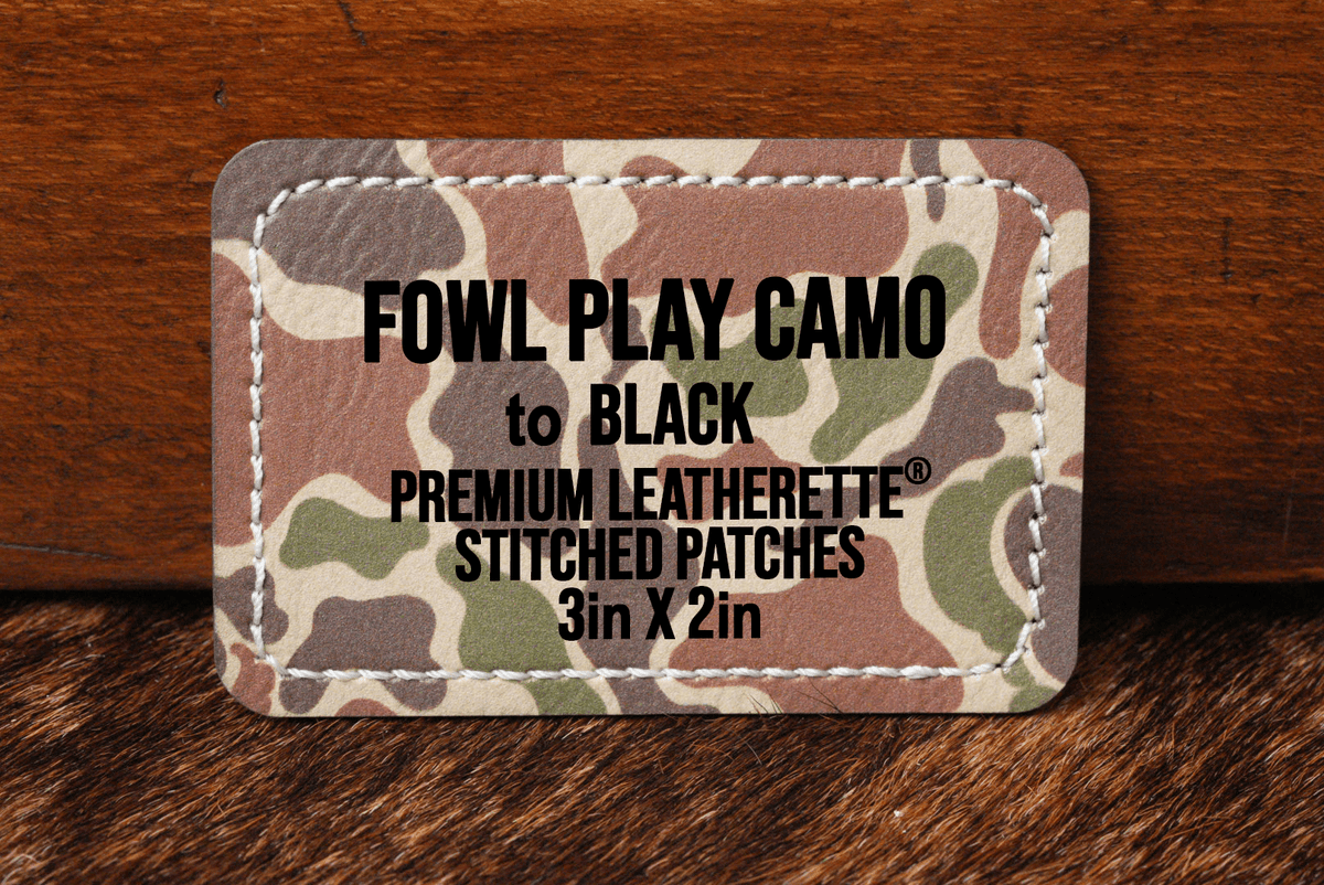 Stitched Premium Leatherette® Patches - 2"x3" Rectangle - #LoneStar Adhesive#