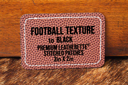 Stitched Premium Leatherette® Patches - 2"x3" Rectangle - #LoneStar Adhesive#