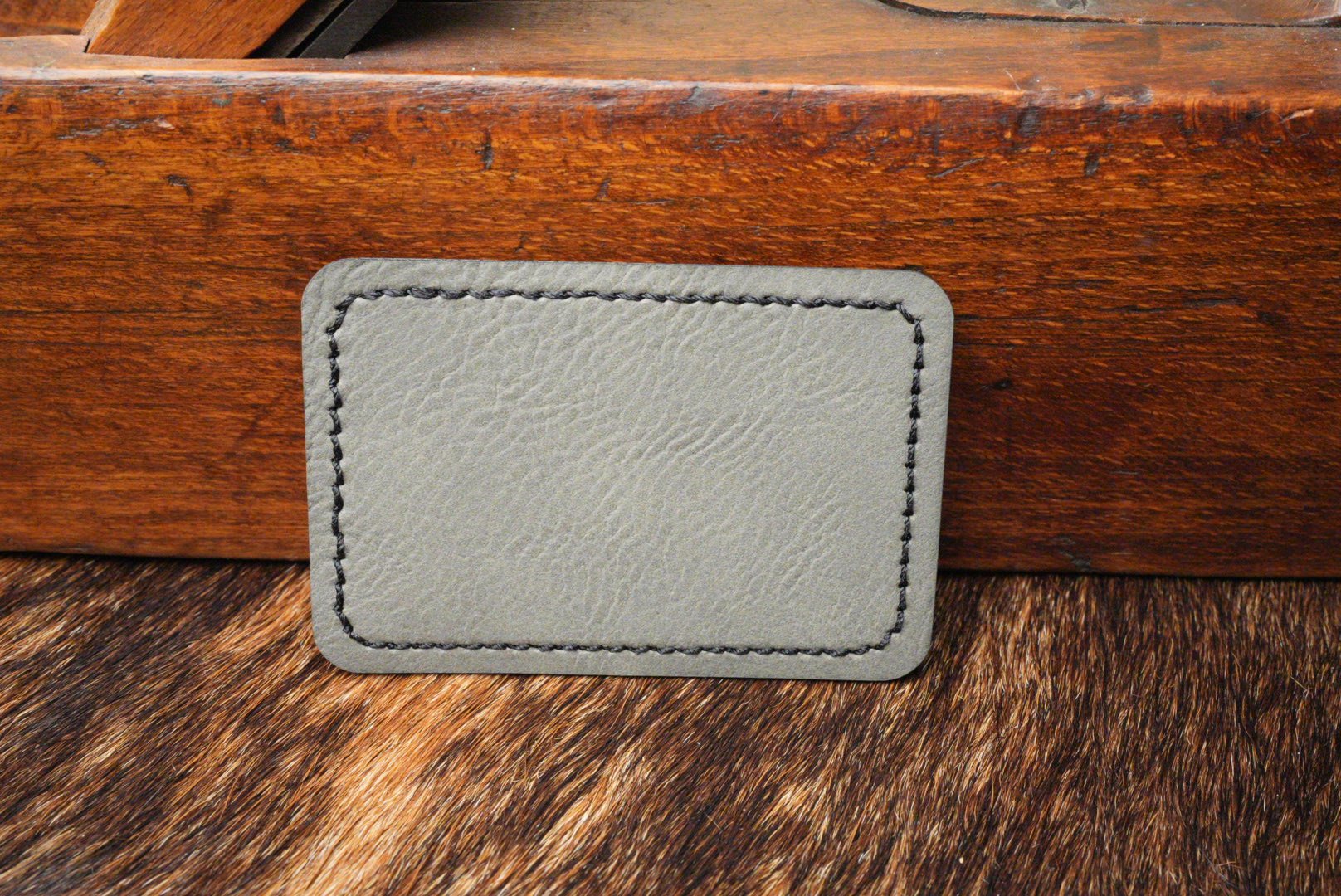 Stitched Premium Leatherette® Patches - 2"x3" Rectangle - LoneStar Adhesive