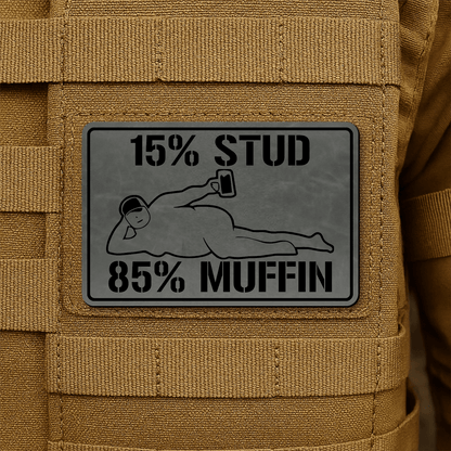 Stud Muffin Morale Patch 2"x3" Hook & Loop | Made in USA - LoneStar Adhesive