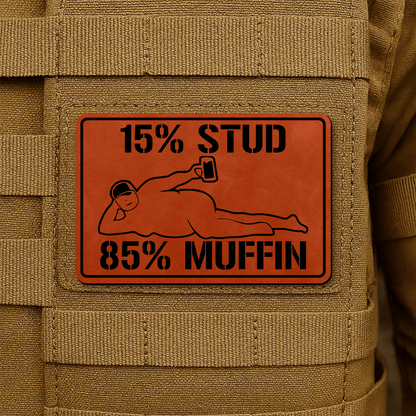 Stud Muffin Morale Patch 2"x3" Hook & Loop | Made in USA - LoneStar Adhesive